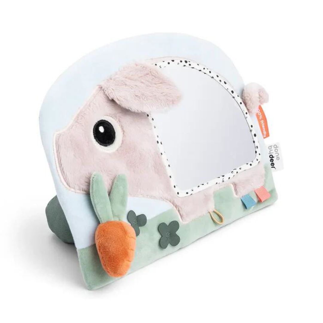 Done by Deer® Senzorično ogledalo za igro na trebuščku Pigee Done by Deer