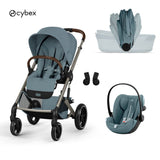 Cybex® Passeggino con navicella pieghevole 3-in-1 Balios S Lux + Seggiolino auto Cloud G3 Stormy Blue