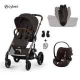 Cybex® Poussette 3en1 avec nacelle pliable Balios S Lux + Siège auto Cloud G3 Chocolate Brown (+ Rain cover)
