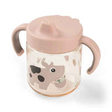 Done by Deer® Tazza con coperchio e manici Tiny farm Powder