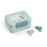 Done by Deer® Mala dječja posudica za užinu s čačkalicama Tiny farm Blue
