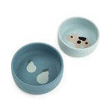 Done by Deer® Ciotola in silicone Dotti Blue 2 pezzi