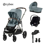 Cybex® Dječja kolica 4u1 Gazelle™ S + Autosjedalica Aton B + Isofix baza One Stormy Blue