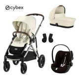 Cybex® Gazelle S 3-in-1 Stroller + Cloud G i-Size Car Seat Seashell Beige