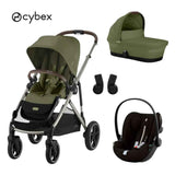 Cybex® Gazelle S 3-in-1 Stroller + Cloud G i-Size Car Seat Moss Green