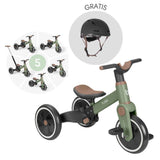 KikkaBoo® Dječji tricikl 5u1 Flash Army Green + GRATIS kaciga Black
