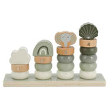 Label Label® Lesena natikanka Little Rings Olive Green