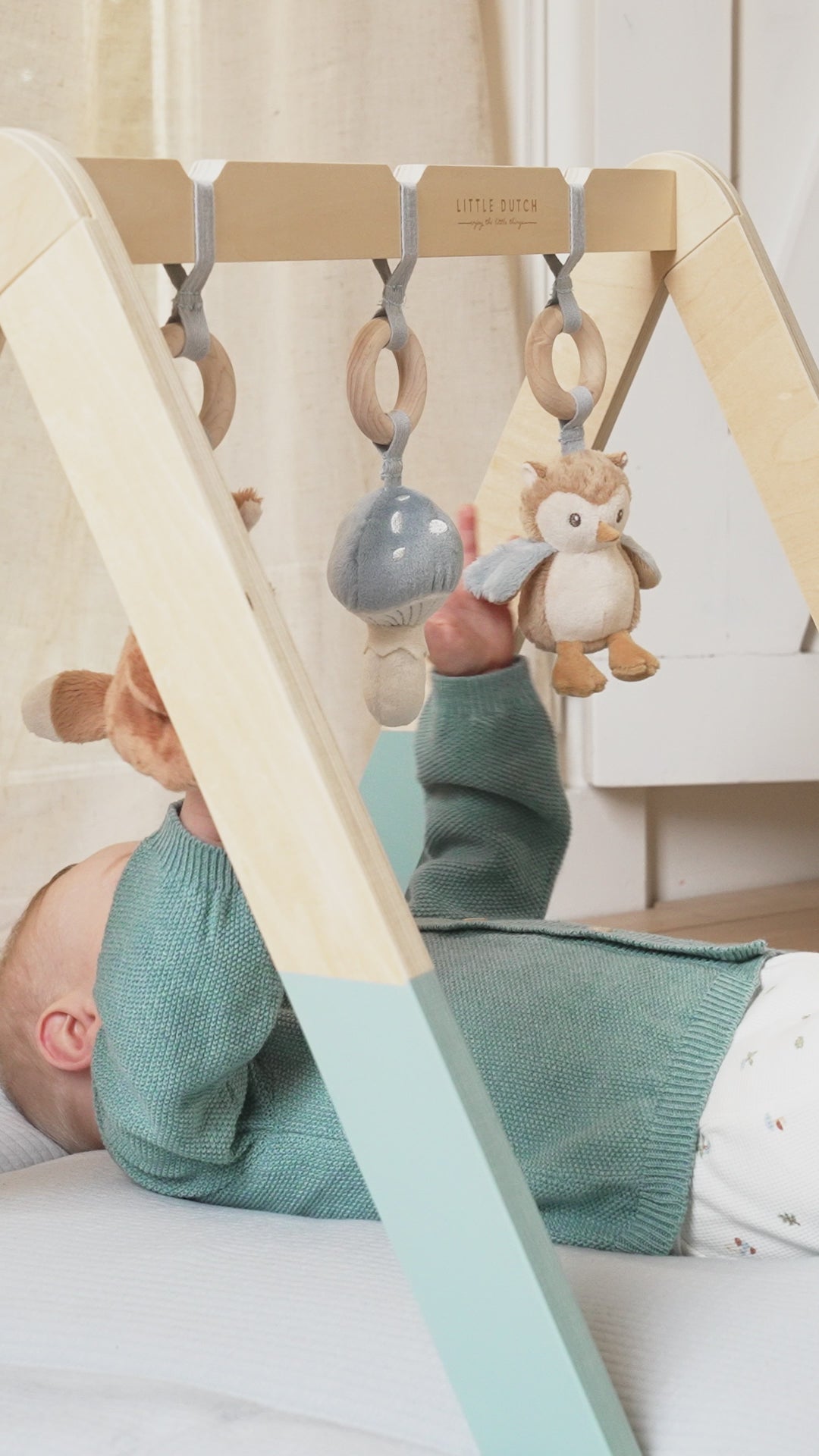 Load video: Little Dutch® Baby gym Forest Friends