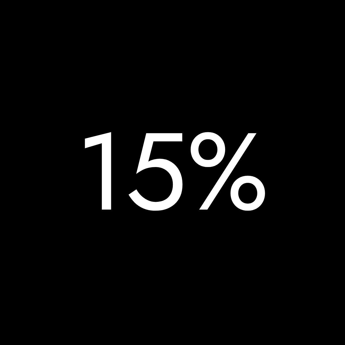 15%