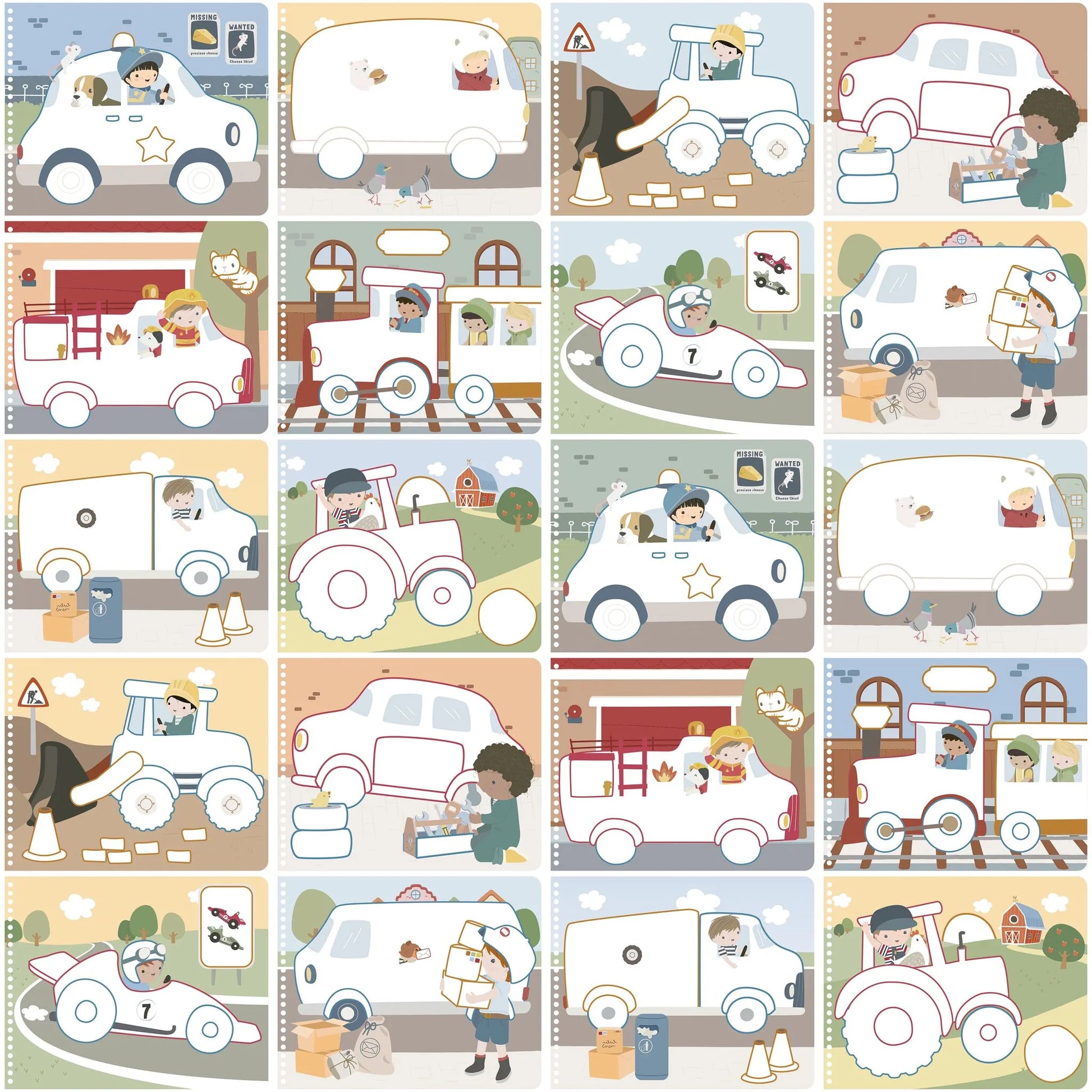 Little Dutch® Čarobna pobarvanka Jim & Friends Little Dutch