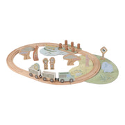 Little Dutch® Pista in legno con treno Safari Friends