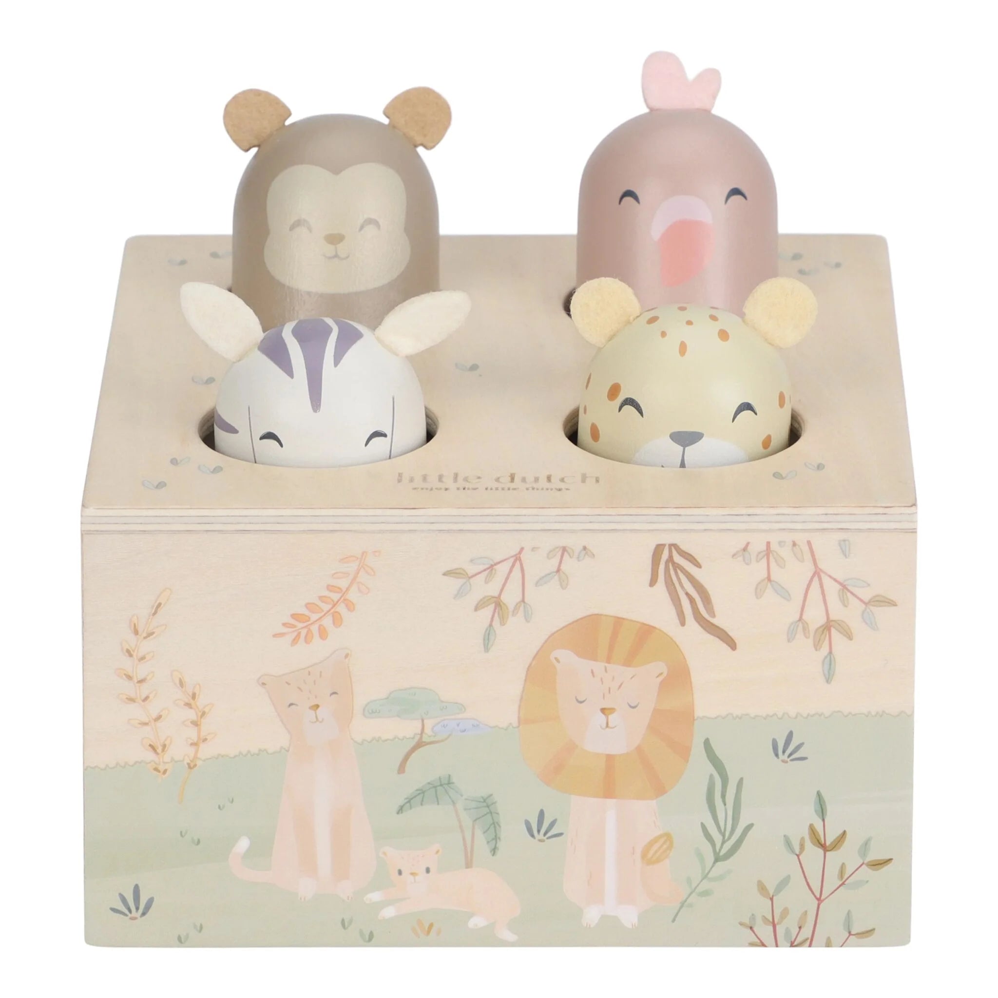 Little Dutch® "Pop up" wooden toy Safari Friends – slika 3