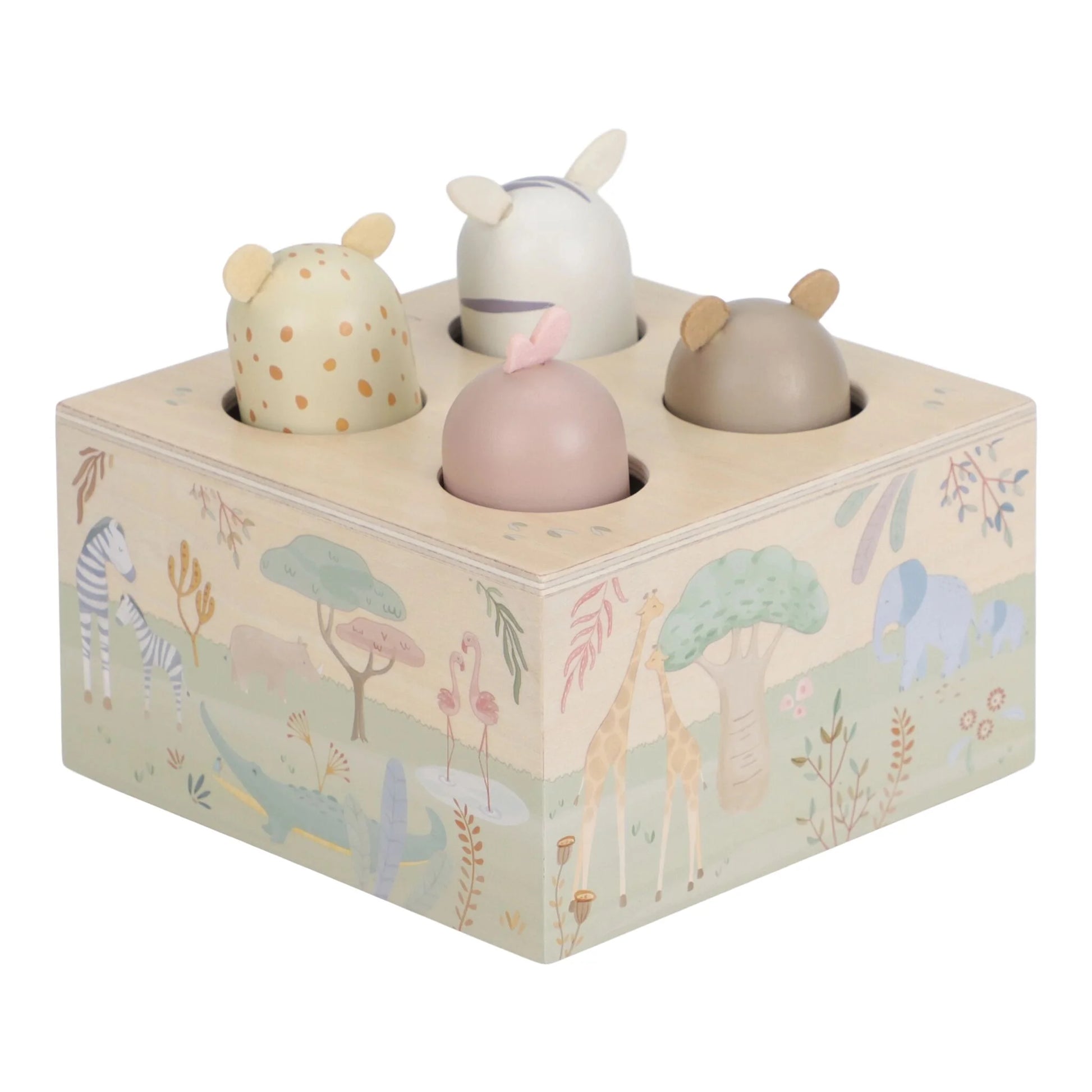 Little Dutch® "Pop up" wooden toy Safari Friends – slika 7