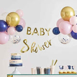 Ginger Ray® Gender Reveal - Gold Foiled 'Baby Shower' Bunting