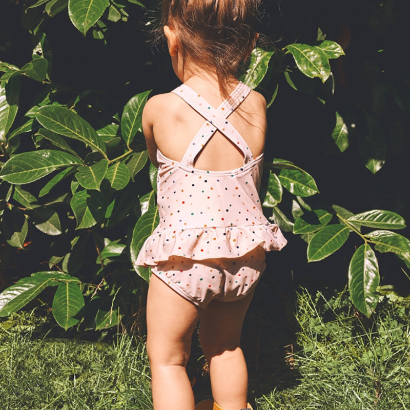 Liewood® Otroške enodelne kopalke Amara Confetti Yellow Mellow Liewood