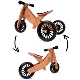 Kinderfeets® Draisienne-Tricycle en bois Tiny Tot Plus 2en1 Bamboo 