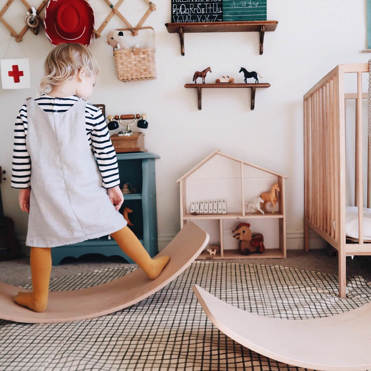 Kinderfeets® Deska za ravnotežje Silver Sage Kinderfeets