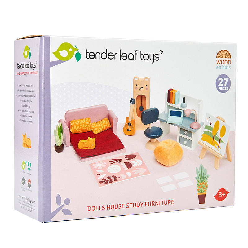 Tender Leaf Toys® Komplet pohištva za lutke Dolls House Study Furniture Tender Leaf Toys
