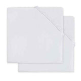 Jollein® Fitted Sheet Jersey White 2pack 120x60