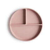Mushie® Assiette à compartiments en silicone Blush