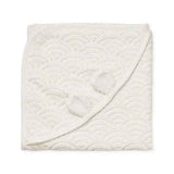 CamCam® Asciugamano con cappuccio e orecchie GOTS Off White 80x80