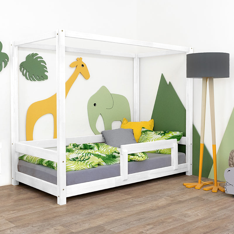 Benlemi® Otroška postelja Bunky 200x90 White Benlemi