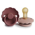 Frigg® Pacifier Natural rubber Daisy Blush/Woodchuck 2pcs.