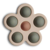Mushie® Giocattolo per bambini POP-IT Flower Dried Thyme/Natural/Shifting Sand
