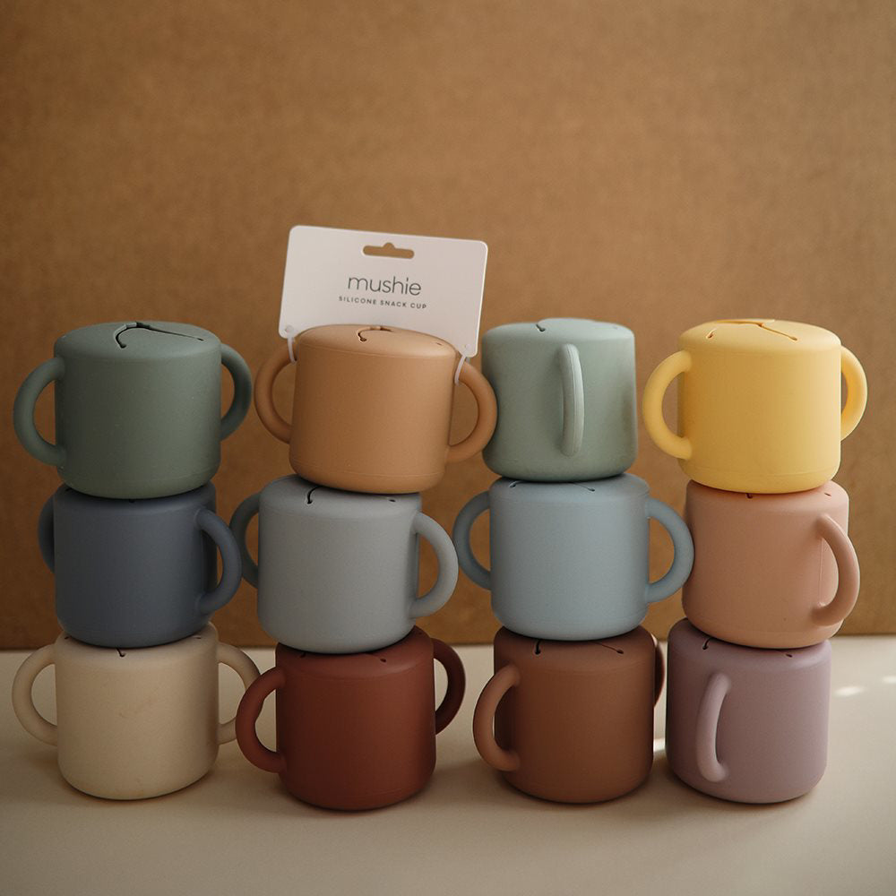 Mushie® Silikonska posodica za prigrizke Soft Lilac Mushie