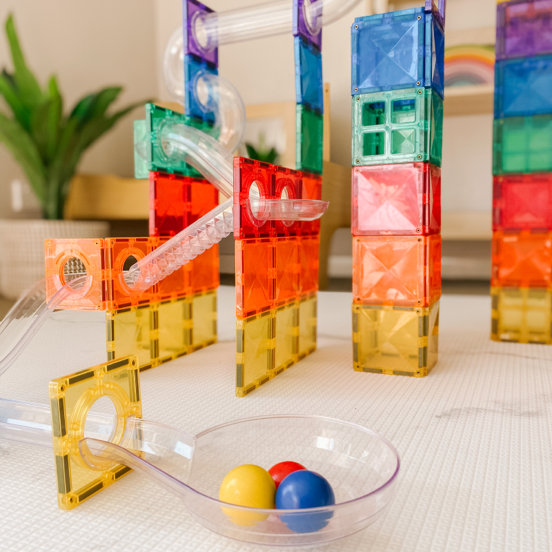 Connetix® Magnetne ploščice Ball Run Set 92-delni Connetix