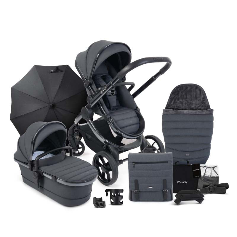 iCandy® Otroški voziček s košaro 2v1 Peach 7 Dark Grey Phantom iCandy