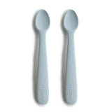 Mushie® Set dvi silikonske žlice Powder Blue