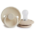 Frigg® Suzetă din silicon Rope Cream/Croissant