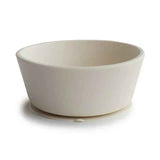Mushie® Silicone Bowl with Vacuum Base Ivory/Sand