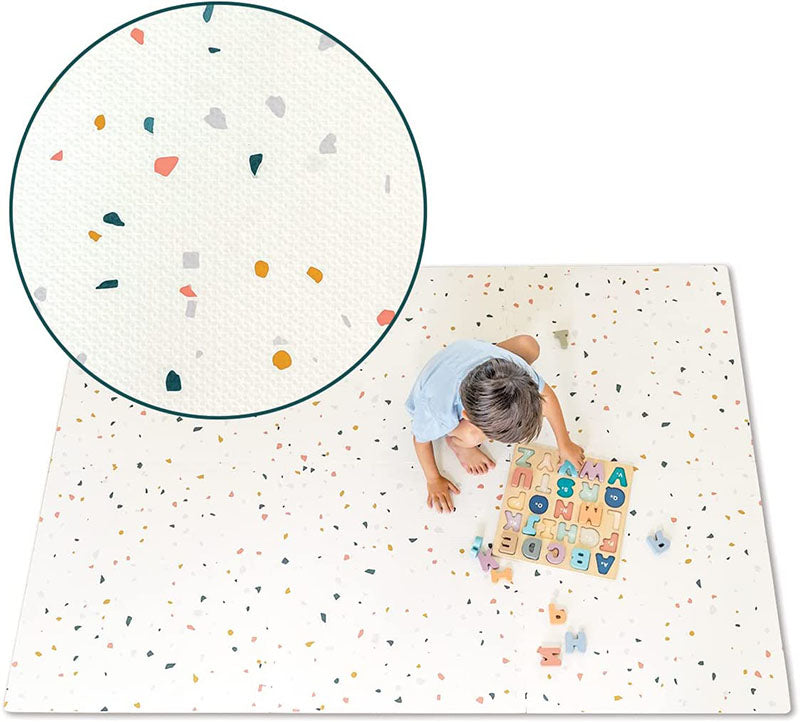 Evibell® Igralna podloga Puzzle 120x180 Terrazzo Cream Evibell
