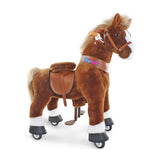 PonyCycle® Horse on the wheels - Brown with White Hoof (4-7Y)