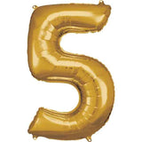 Amscan® Ballon Numéro 5 (86 cm) Gold