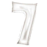 Amscan® Ballon Numéro 7 (86 cm) Silk Lustre White