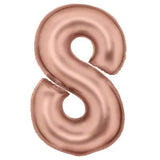 Amscan® Balon broj 8 (86 cm) Silk Lustre Rose Gold