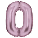 Amscan® Ballon Numéro 0 (86 cm) Soie Lustre Pastel Pink
