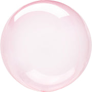 Amscan® Okrogel balon Crystal Clearz™ (46 cm) Petite Dark Pink Amscan