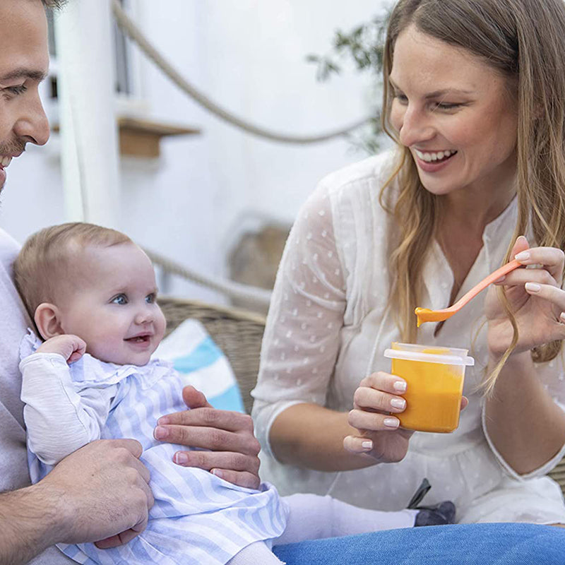 Miniland® Set 4 posodic za shranjevanje Mint 200ml Miniland