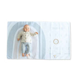 Evibell® Couverture Etape de bébé Milestone Blue