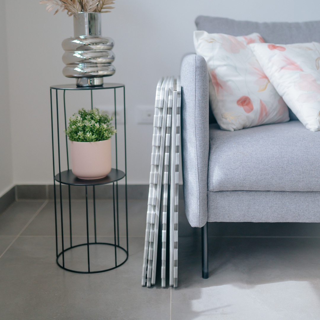 Evibell® Igralna podloga Puzzle 120x180 Geometric Grey Evibell