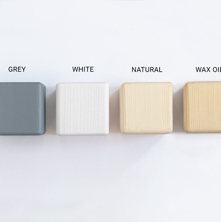 Benlemi® Otroška postelja STUDY 140x200 Transparent Oil Benlemi