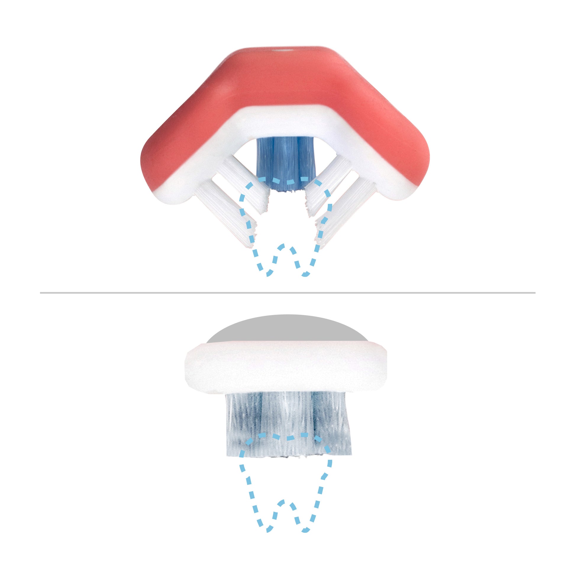 Fridababy® Trikotna otroška zobna ščetka - Pink Frida