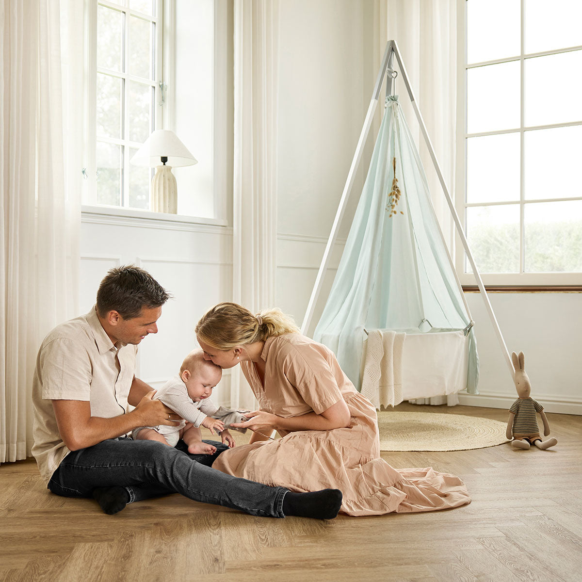 Leander® Otroška viseča zibelka (brez stojala) White Leander