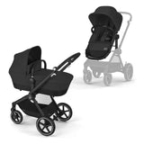 Cybex® Dječja kolica 2v1 Eos™ Lux Moon Black (Black Frame)