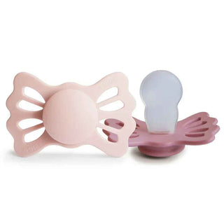 Frigg® Suzetă simetrică din silicon Lucky Blush/Cedar (6-18m)
