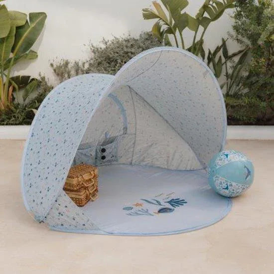 Little Dutch® Pop-up zložljiv šotor z UV zaščito Ocean Dreams Blue Little Dutch